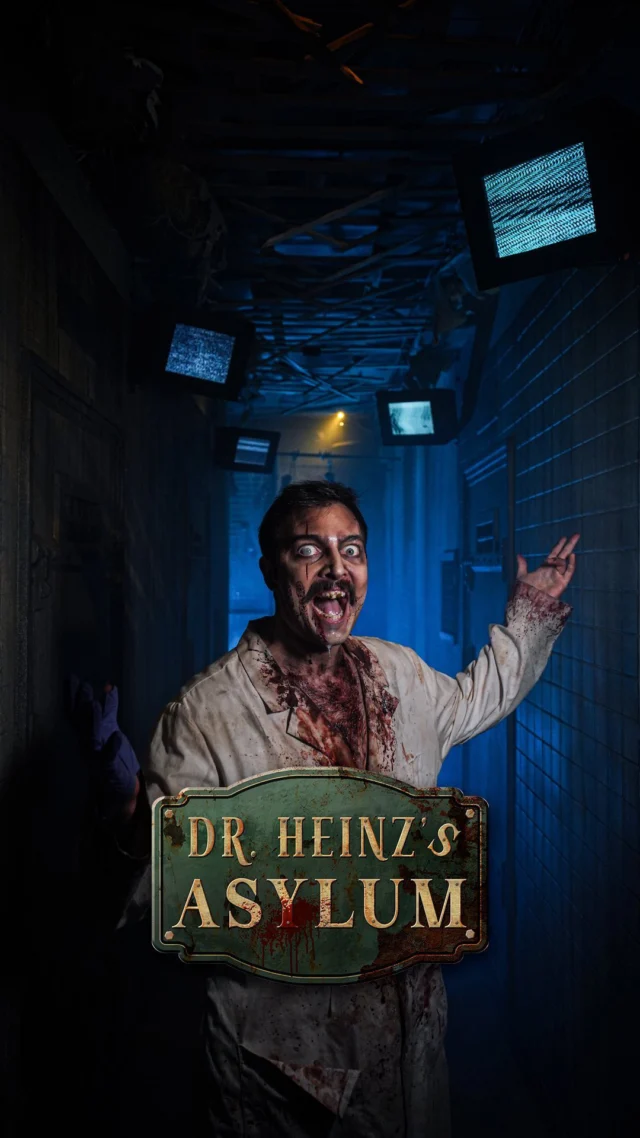 ¡Gran Novedad 2024! Dr. Heinz’s Asylum. 
Al ingresar en esta nueva #hauntedhouse descubrirás el universo y los secretos más oscuros del #DrHeinz 👨🏻‍⚕️🧪 Alimañas, engendros, sujetos de experimentación… ¡Tienes cita reservada para obtener tu mejor versión!

Compra ya tus entradas en 👉🏼 horrorlandpark.com